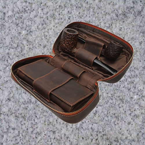 4th Generation: 2 PIPE COMBO POUCH - HUNTER BROWN