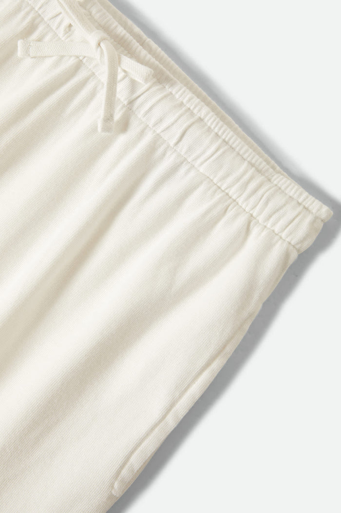 Women's Carefree Organic Garment Dye Lounge Skirt in the color Off White - Additional Laydown image