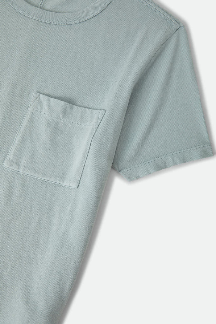 Women's Carefree Organic Garment Dye Perfect T-Shirt in the color Sea Grass - Additional Laydown image