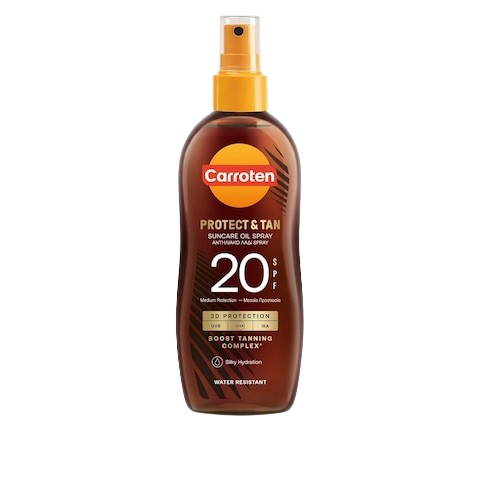 Carroten Protect & Tan Suncare Oil Spray SPF20 150Ml