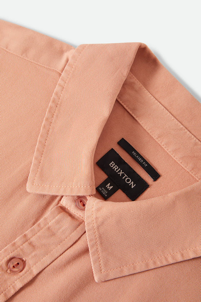 Men's Cooling Comfort Short Sleeve Shirt in the color Silver Pink - Additional Laydown image