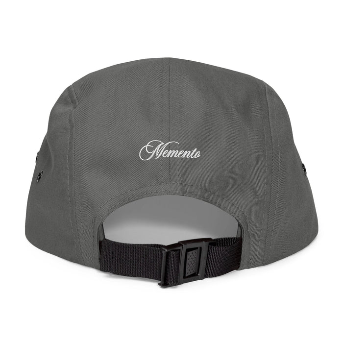 Embroidered 5-Panel Cap — MMC Front Logo & Script Back - Memento Mori Clothing