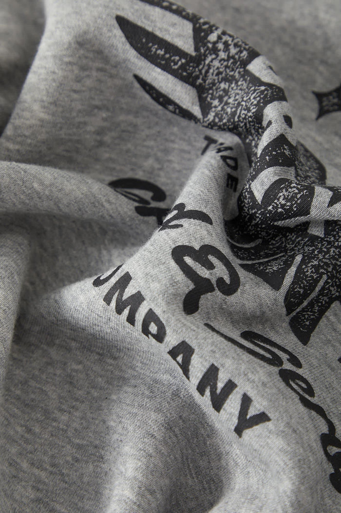 Men's Ewing Hood in the color Heather Grey - Additional Laydown image