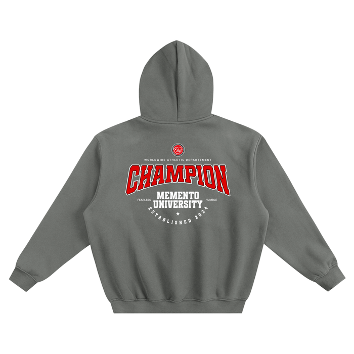 Fleeced Boxy Hoodie - Memento Mori Clothing