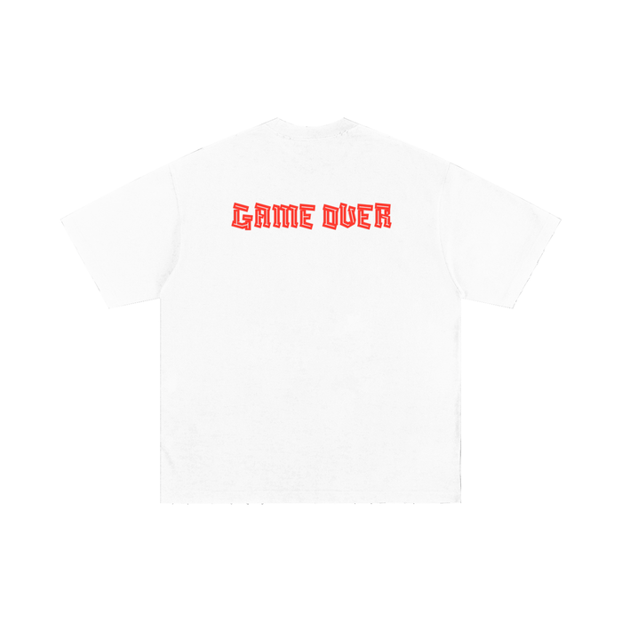 Game Over Hand-frayed T-Shirt - Memento Mori Clothing