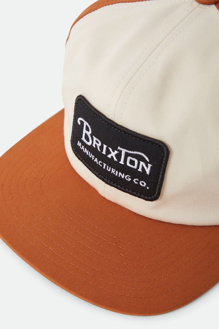 Men's Grade Snapback in the color Whitecap/Caramel - Additional Laydown image