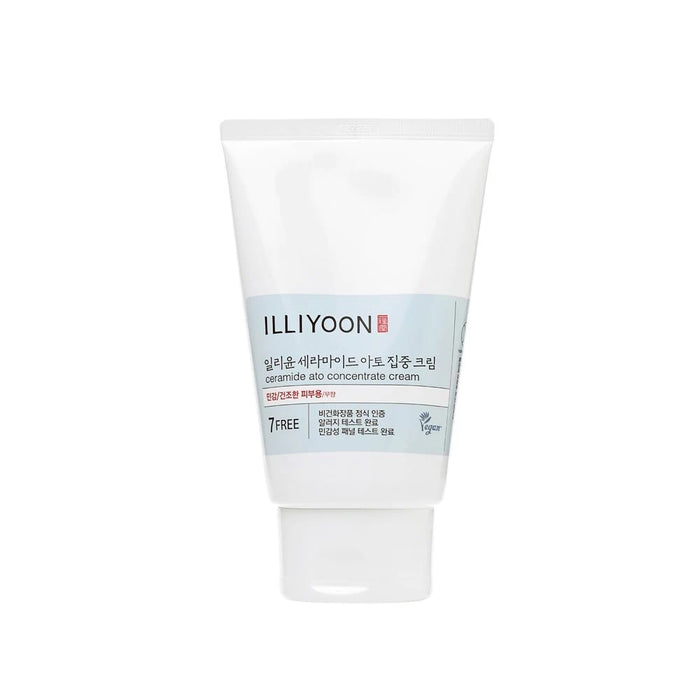 ILLIYOON Ceramide Ato Concentrate Cream is a deeply moisturizing cream formulated with Ceramide to strengthen the skin barrier and lock in moisture. Enriched with Panax Ginseng Root Extract and Perilla Ocymoides Seed Extract, it provides soothing care while promoting healthy, nourished skin. Ideal for sensitive and dry skin, this cream delivers intense hydration, helping to relieve dryness and irritation for long-lasting comfort.