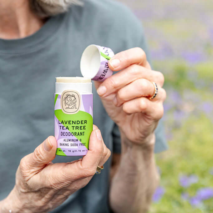 Lavender Tea Tree Deodorant Plastic-Free Tube