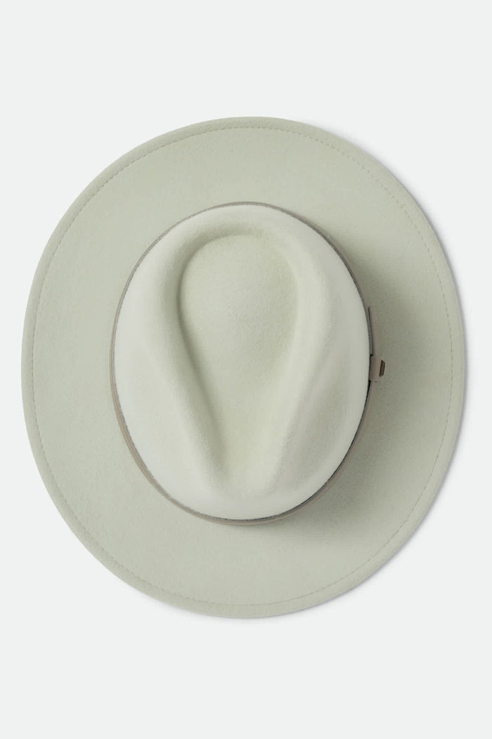 Unisex Messer Fedora in the color Sea Foam/Timeless Taupe - Additional Laydown image