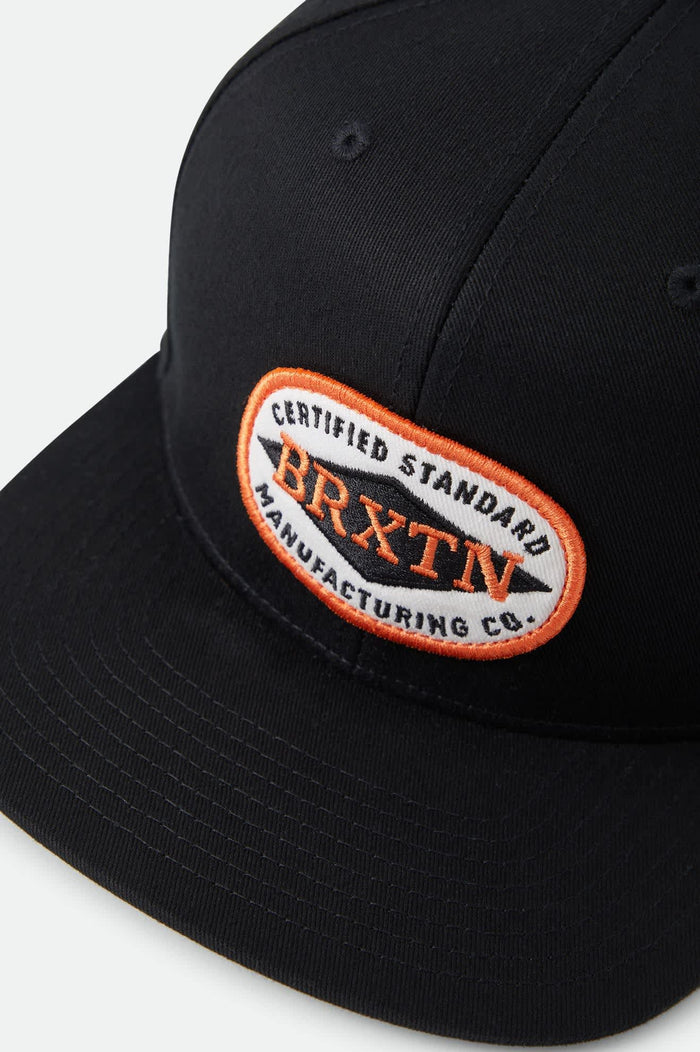 Unisex Meyers Snapback in the color Black - Additional Laydown image