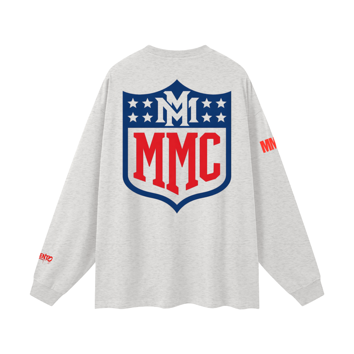 MMC Shield Oversized Unisex Long Sleeve T-Shirt - Memento Mori Clothing