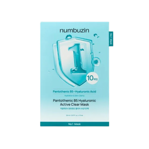 Numbuzin No.1 Pantothenic B5+ Hyaluronic Acid Clear Mask