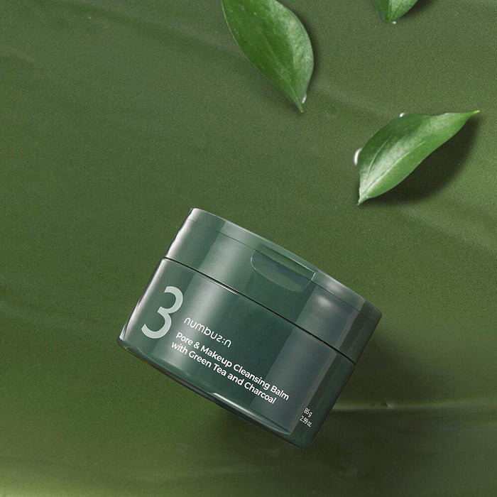 Numbuzin No.3 Pore & Makeup Cleansing Balm with Green Tea and Charcoal | GlamTouch UK