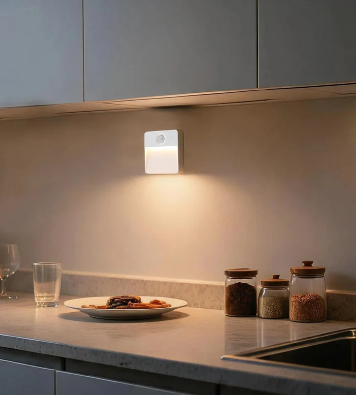 Pack x 2 Veilleuses Intérieures CUBA LED à Détection de Mouvement - Lumihome