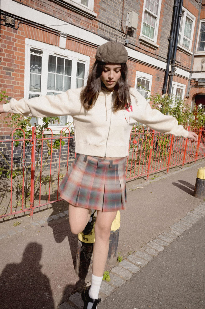 Women's Pleated Mini Skirt in the color Multi Shadow - Women's Lifestyle image