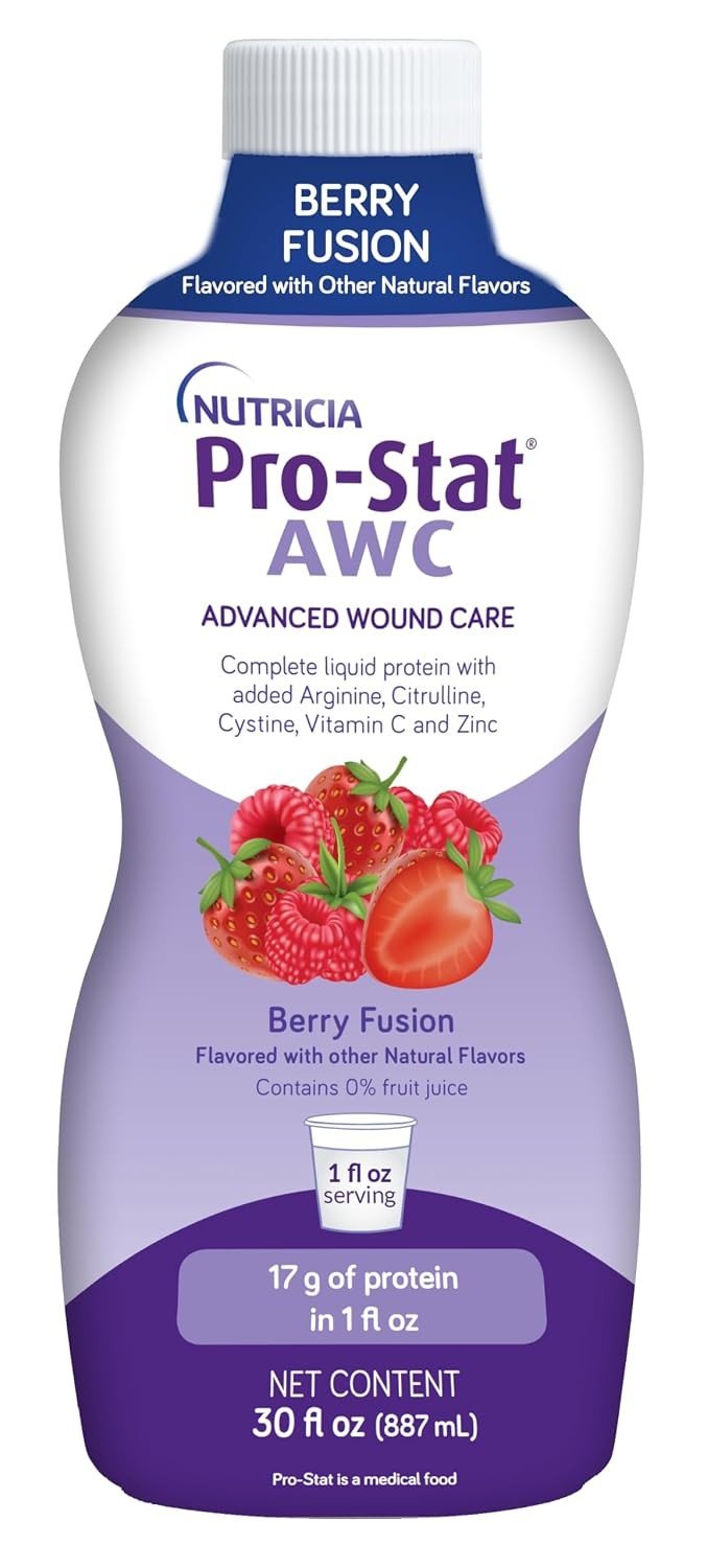 Pro-Stat AWC Advanced Wound Care Liquid Protein Supplement, Berry Fusion, 30 oz - 152183-Case - LL Medico