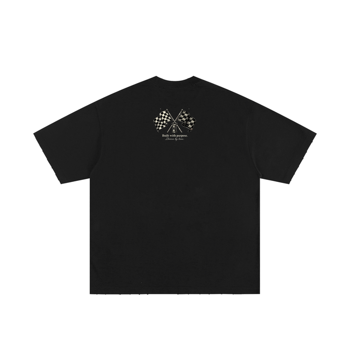 Purpose Heavyweight Hand-frayed T-Shirt - Memento Mori Clothing