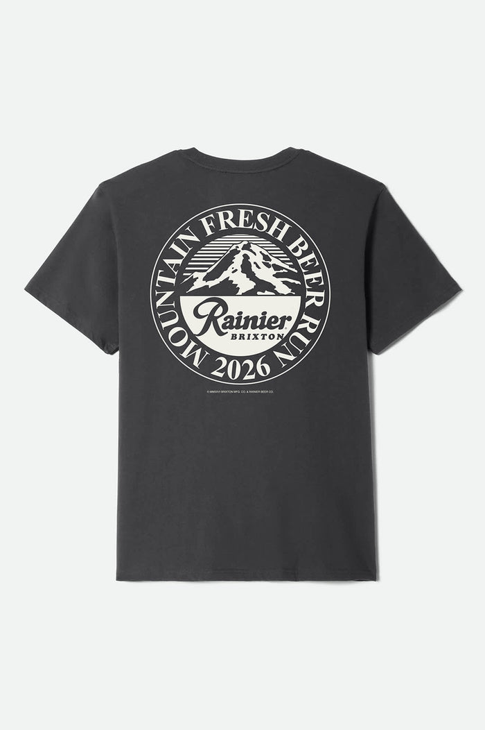 Rainier Beer Run Short Sleeve Standard T-Shirt - Black