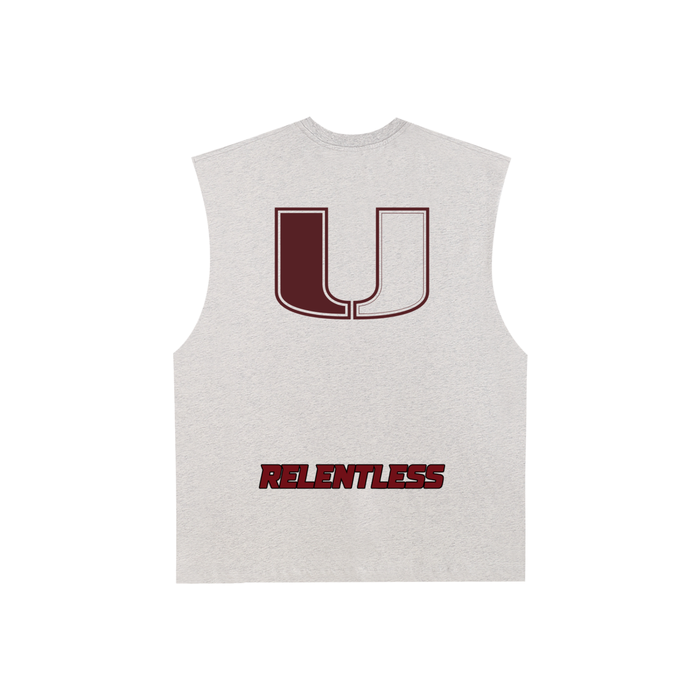 Raw Edge Cotton Tank Top