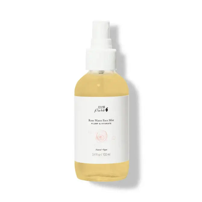 Rose Water Face Mist 100ml bottle showcasing the natural hydrating and soothing properties of the Face Mist.