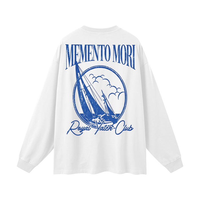 Set Sail Oversized Unisex Long Sleeve T-Shirt - Memento Mori Clothing