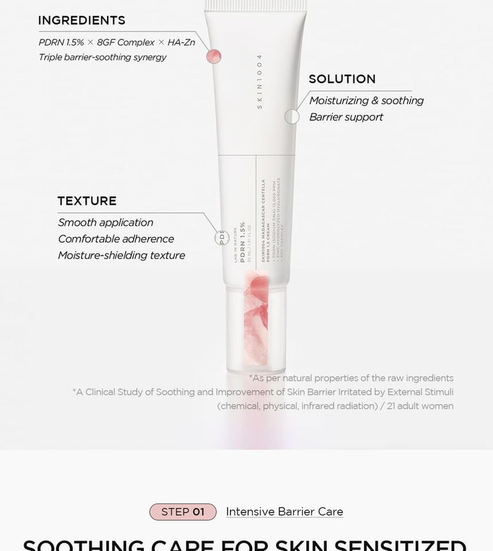 SKIN1004 Madagascar Centella PDRN 1.5 Cream 30Ml