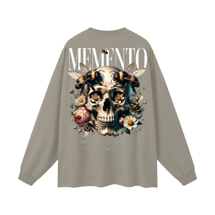 Oversized Unisex Long Sleeve T-Shirt - Memento Mori Clothing
