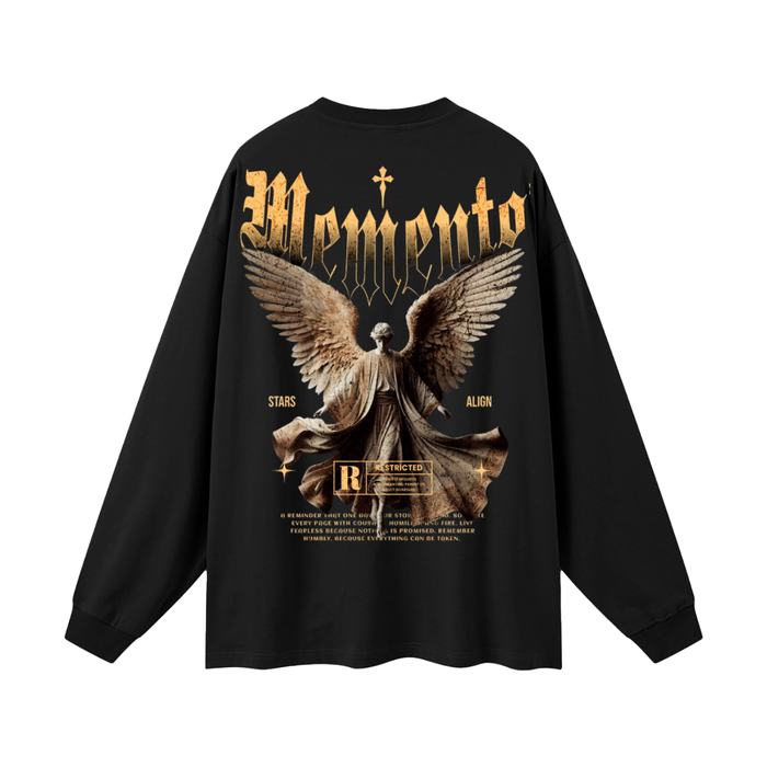 Stars Align Oversized Unisex Long Sleeve T-Shirt - Memento Mori Clothing