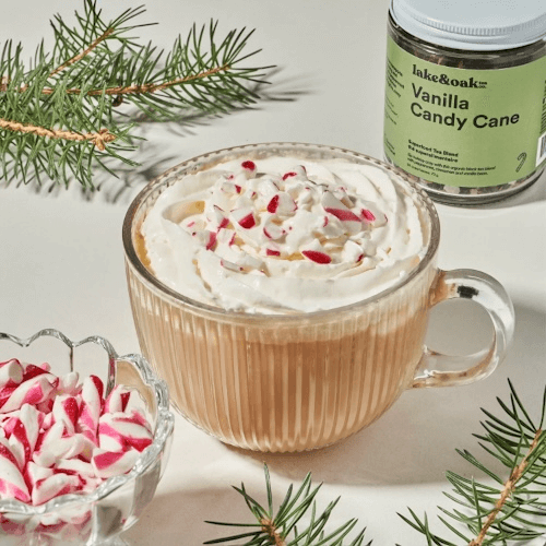 Vanilla Tea Candy Cane – Organic Superfood Tea Blend (80g) | Lake & Oak Tea