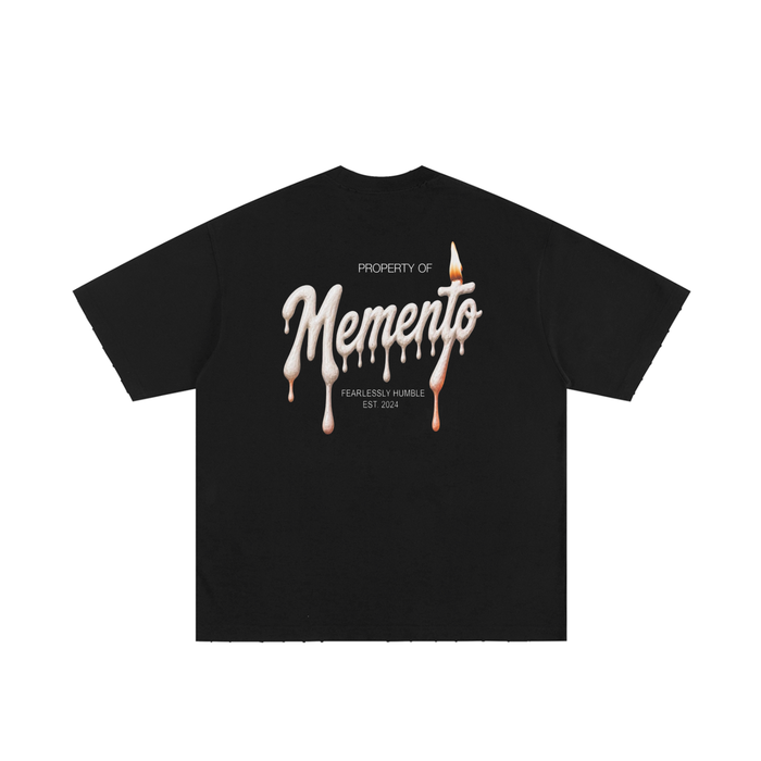 Heavyweight Hand-frayed T-Shirt - Memento Mori Clothing