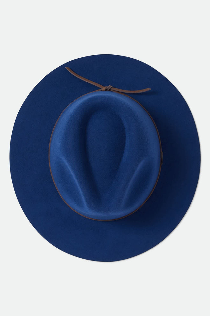 Unisex Wesley Fedora in the color Midnight Blue/Pinecone - Additional Laydown image