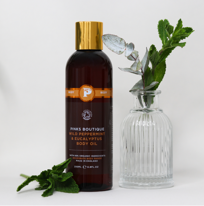 200ml Wild Peppermint & Eucalyptus Body Oil