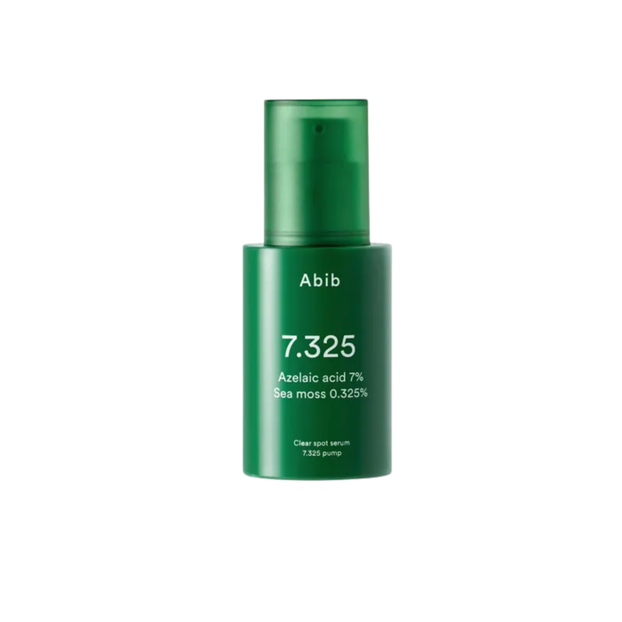 ABIB Clear Spot Serum 7.325 Pump is a lightweight serum designed to improve skin clarity and balance blemish-prone skin. Formulated with 7% Azelaic Acid, it helps reduce breakouts, control excess oil, and refine pores while supporting a more even-looking complexion. Succinic Acid and LHA provide gentle exfoliation, while Chondrus Crispus Extract, Panthenol, and Beta-Glucan help soothe and strengthen the skin barrier. The fast-absorbing watery texture leaves skin calm, smooth, and refreshed. Suit