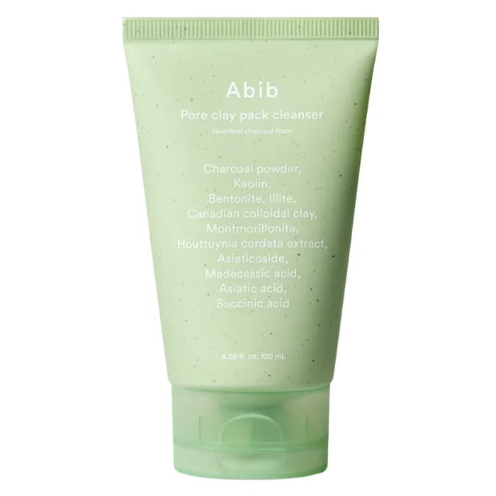 [Abib] Pore Clay Pack Cleanser Heartleaf Charcoal Foam 120ml - Ballagrio