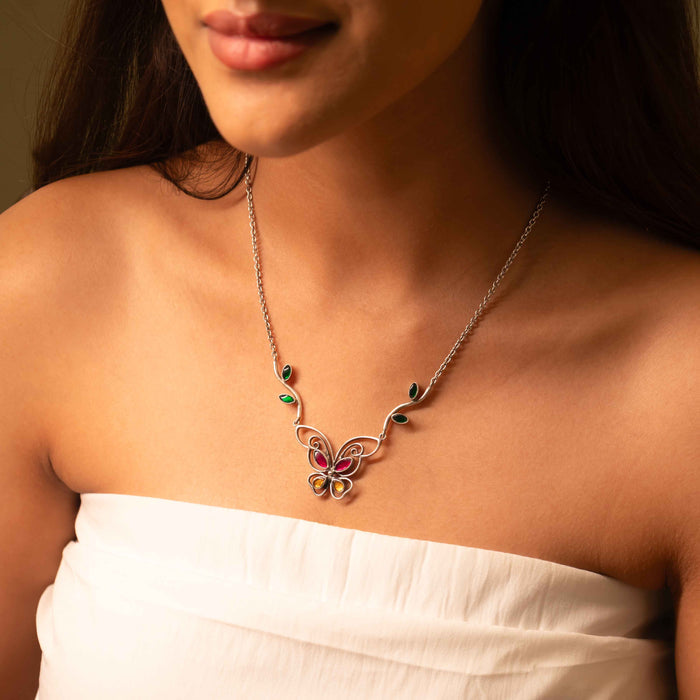 Adya Titli Aur Patti Necklace Set