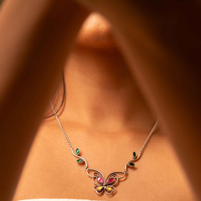Adya Titli Aur Patti Necklace Set