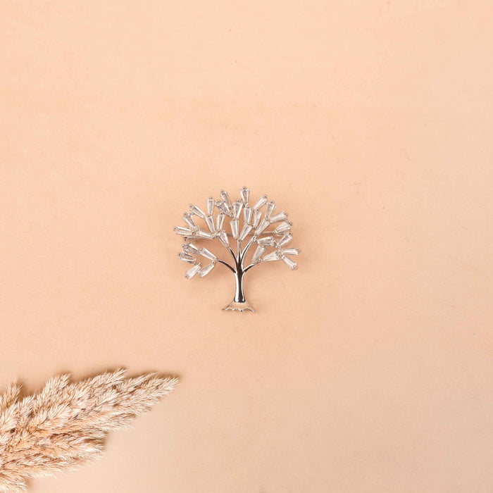 Adya White Kalpavraksh Brooch cum Pendant