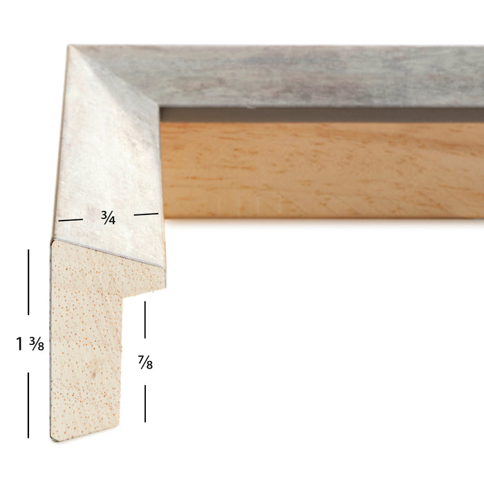 Alloy .75", Nickel Matted Picture Frame