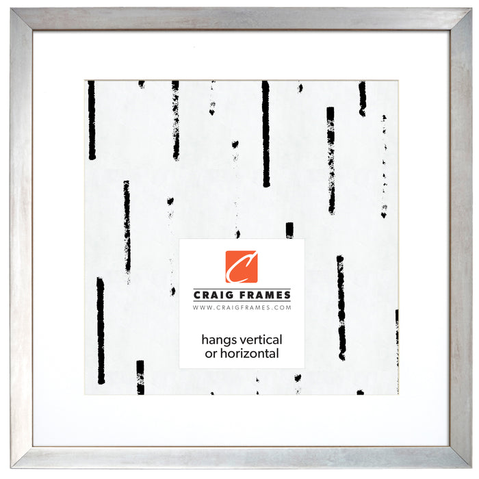 Alloy .75", Nickel Matted Picture Frame