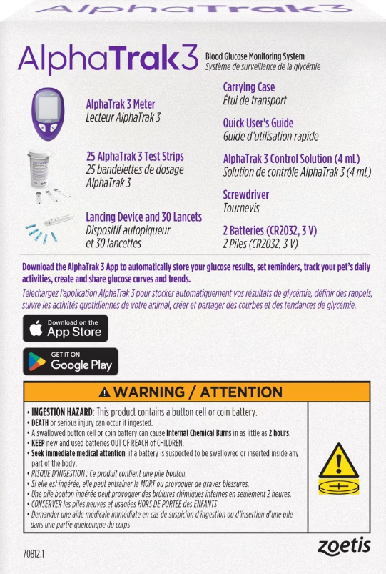 AlphaTrak 3 Blood Glucose Monitoring System