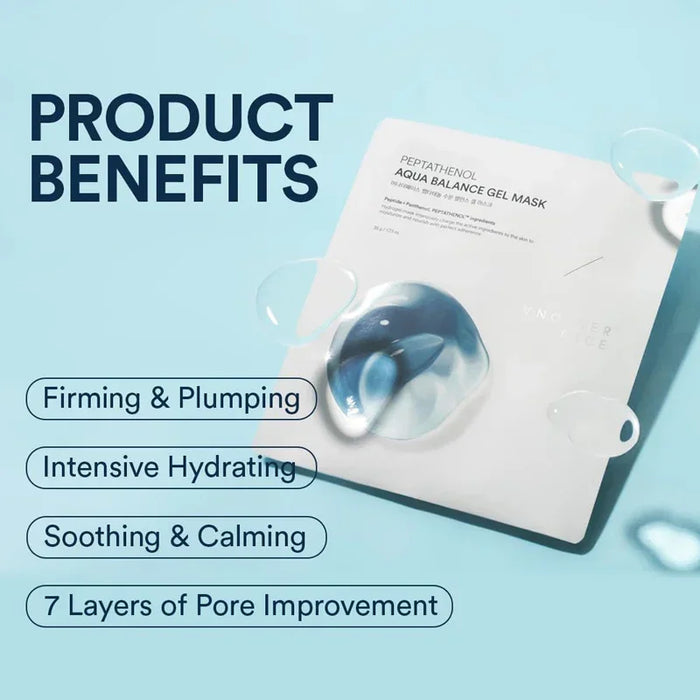 [ANOTHER FACE] Peptathenol Aqua Balance Gel Mask 35g*4EA - Ballagrio