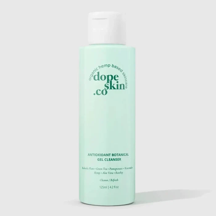 Dope Skin Co. cleanser bottle on a white background