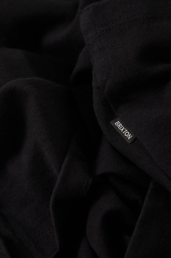 Men's Anton Short Sleeve Polo in the color Black - Additional Laydown image