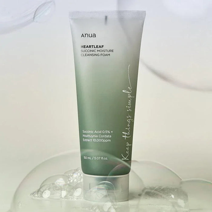 [Anua] Heartleaf Succinic Moisture Cleansing Foam 150ml - Ballagrio