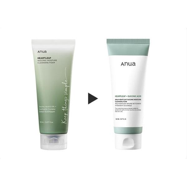[Anua] Heartleaf Succinic Moisture Cleansing Foam 150ml - Ballagrio