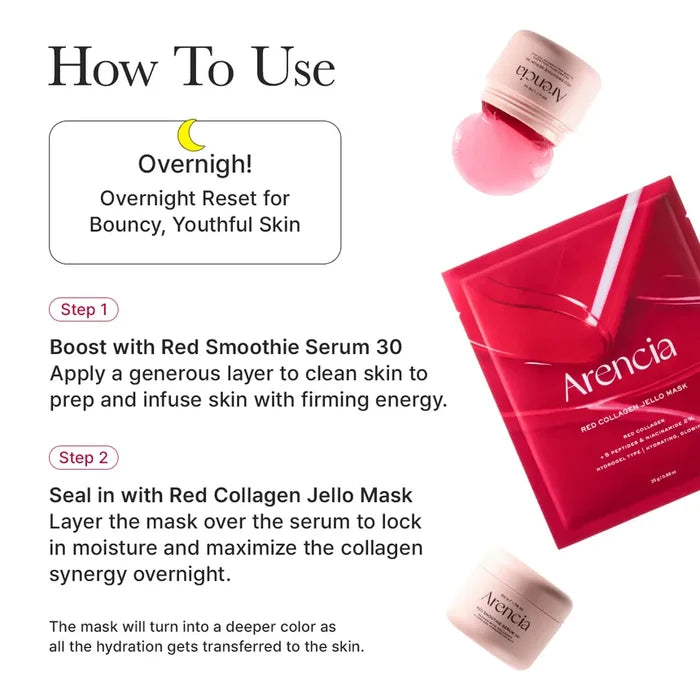 Arencia Red Collagen Jello Mask