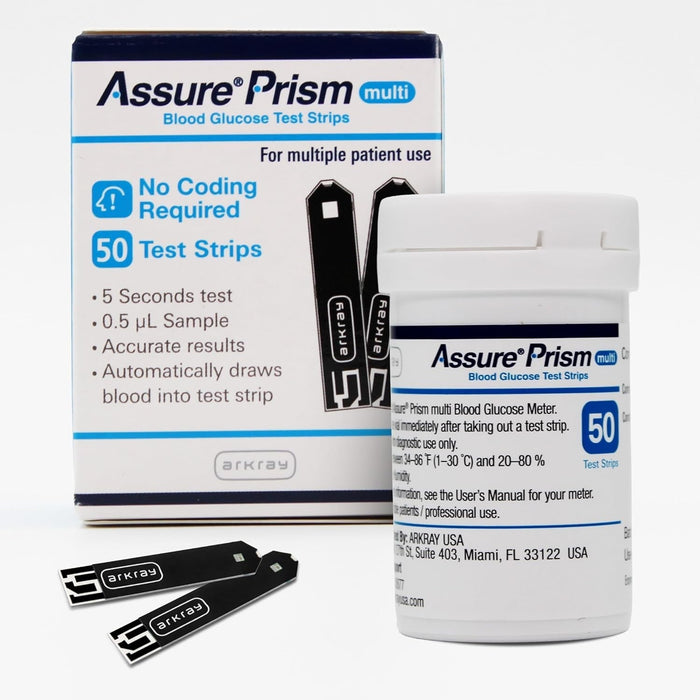 Arkray Assure Prism Multi Blood Glucose Test Strips - 530050-Box - LL Medico