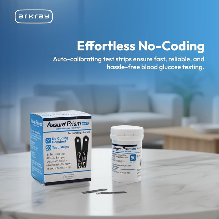 Arkray Assure Prism Multi Blood Glucose Test Strips - 530050-Box - LL Medico