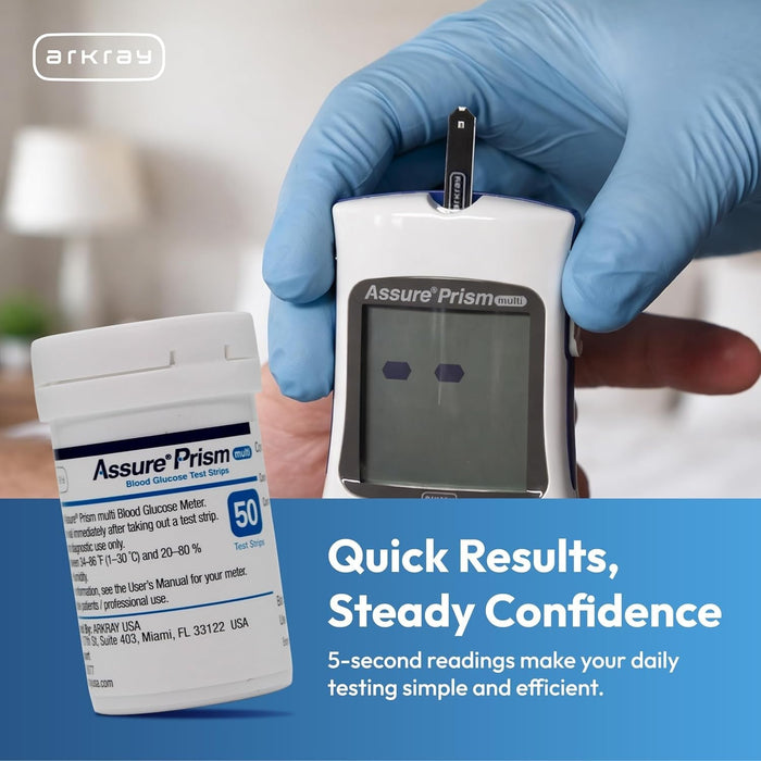 Arkray Assure Prism Multi Blood Glucose Test Strips - 530050-Box - LL Medico