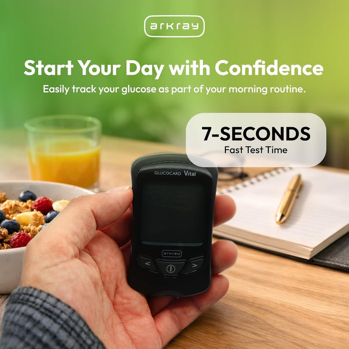 Arkray Glucocard Vital Blood Glucose Meter Kit - 761100-Box - LL Medico